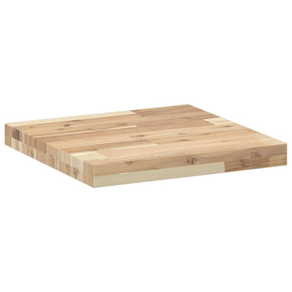 Piano Tavolo Quadrato 40x40x4 cm in Legno Massello di Acacia