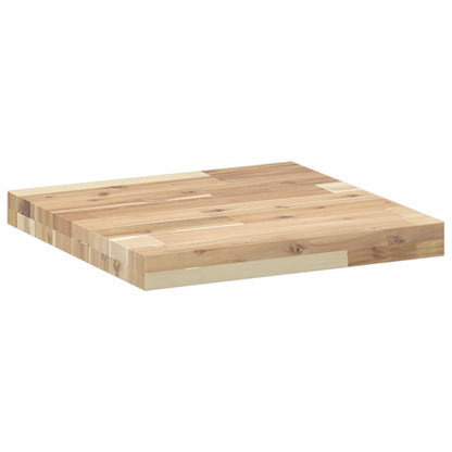 Piano Tavolo Quadrato 40x40x4 cm in Legno Massello di Acacia