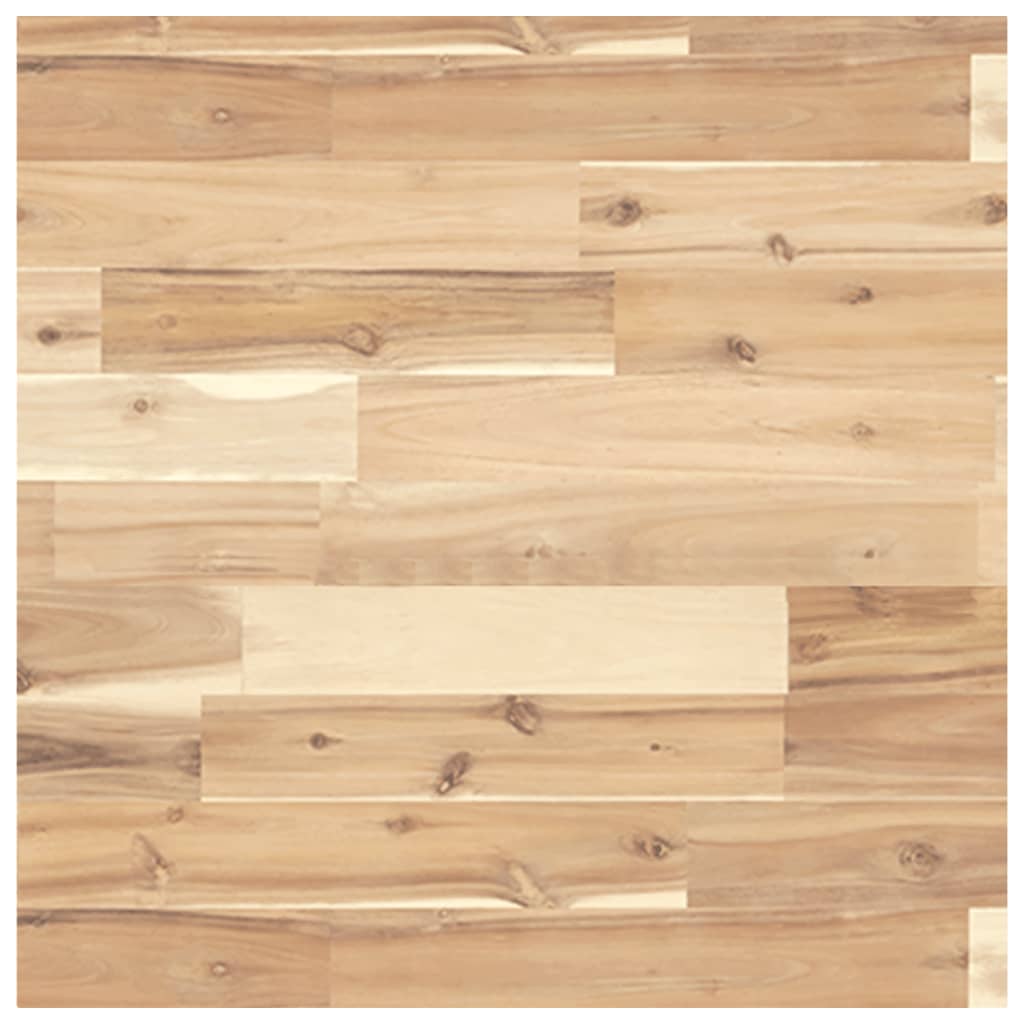 Piano Tavolo Quadrato 50x50x4 cm in Legno Massello di Acacia