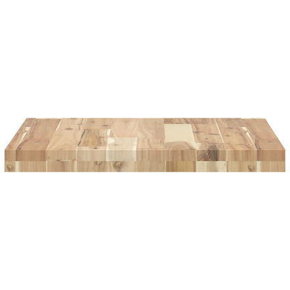 Piano Tavolo Quadrato 50x50x4 cm in Legno Massello di Acacia