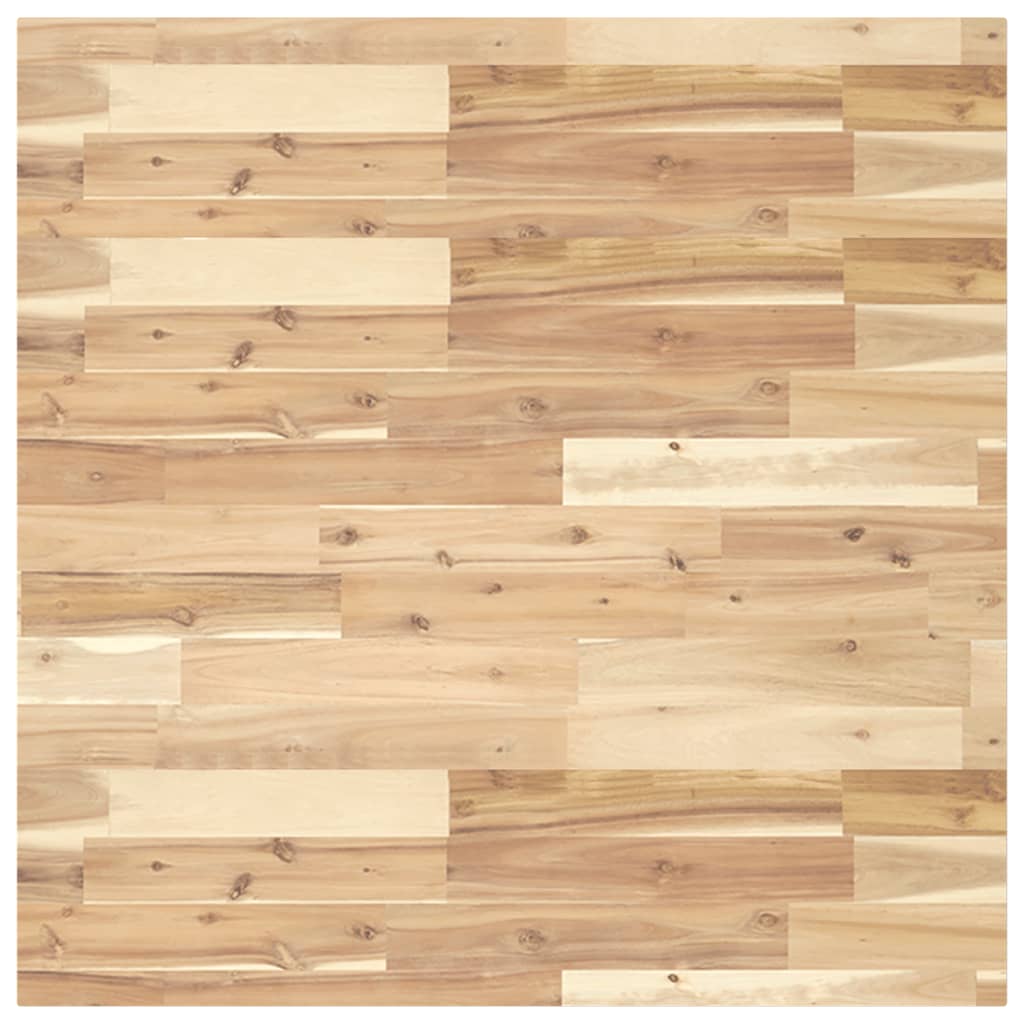Piano Tavolo Quadrato 80x80x4 cm in Legno Massello di Acacia | homemem39