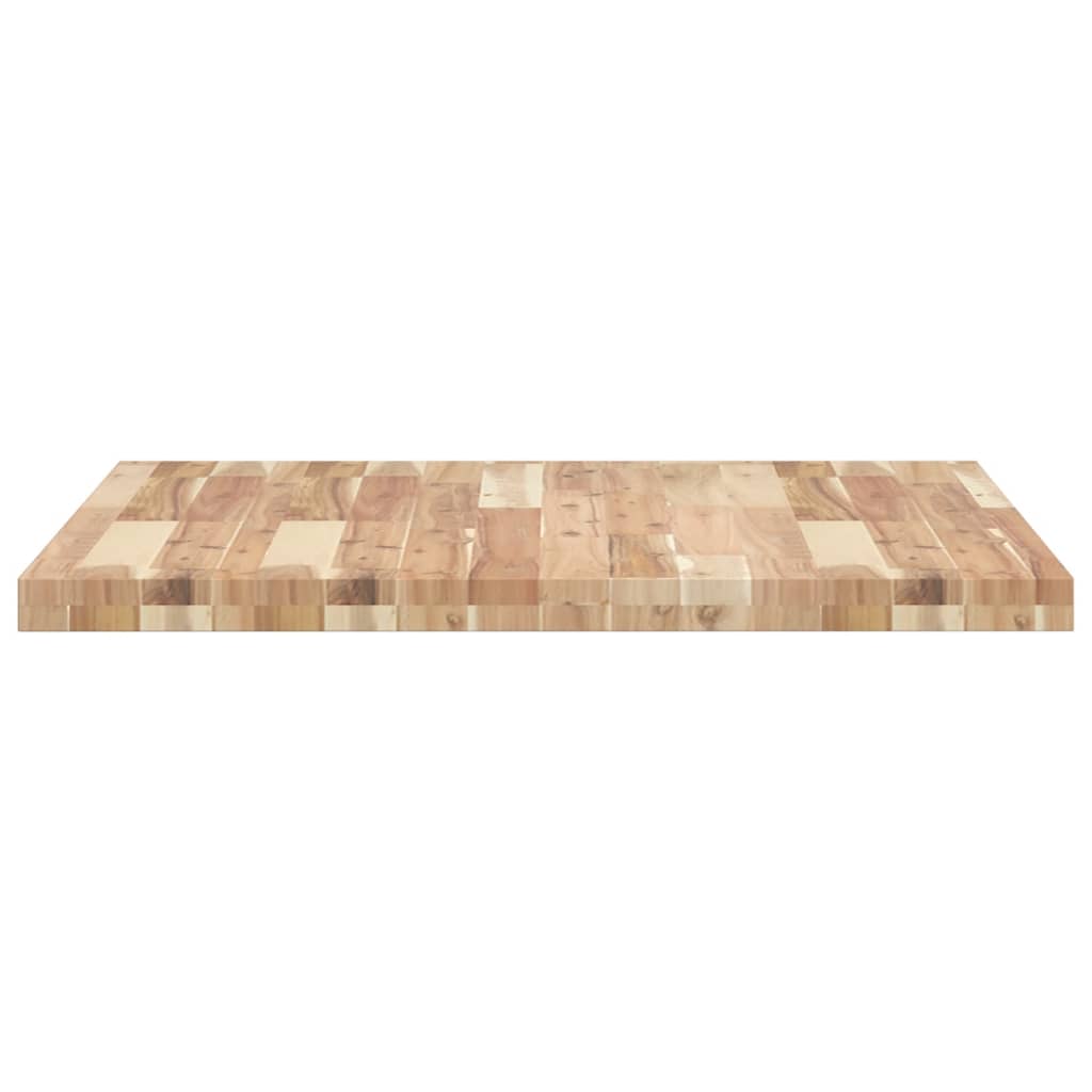 Piano Tavolo Quadrato 80x80x4 cm in Legno Massello di Acacia | homemem39