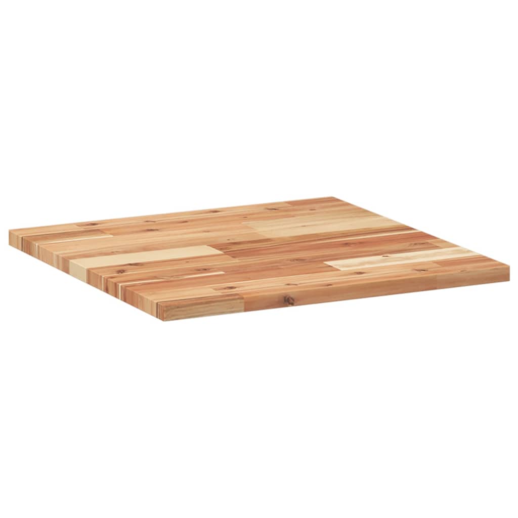 Piano Tavolo Quadrato 50x50x2 cm in Legno Massello di Acacia | homemem39