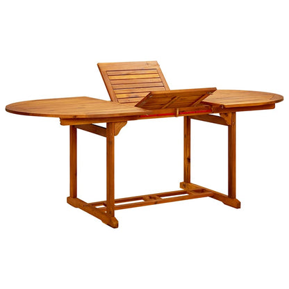 Set Pranzo da Giardino 7 pz Crema in Tessuto e Legno Massello | homemem39