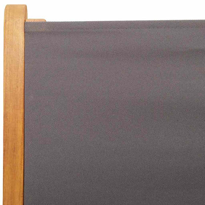 Set Pranzo da Giardino 7 pz Antracite Tessuto e Legno Massello | homemem39