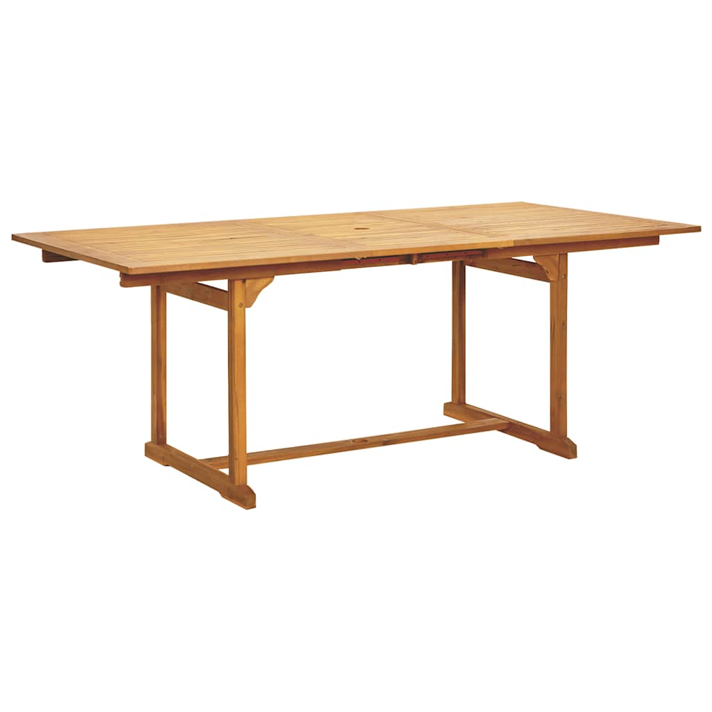 Set da Pranzo da Giardino 7 pz Polipropilene e Legno Massello | homemem39