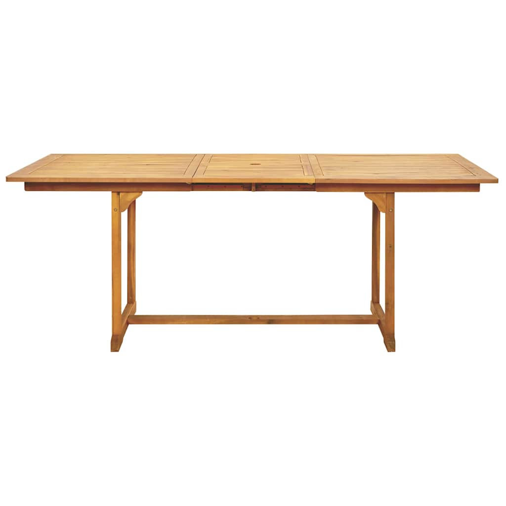 Set da Pranzo da Giardino 7 pz Polipropilene e Legno Massello | homemem39