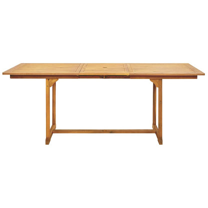 Set Pranzo da Giardino 7 pz Crema in Tessuto e Legno Massello | homemem39