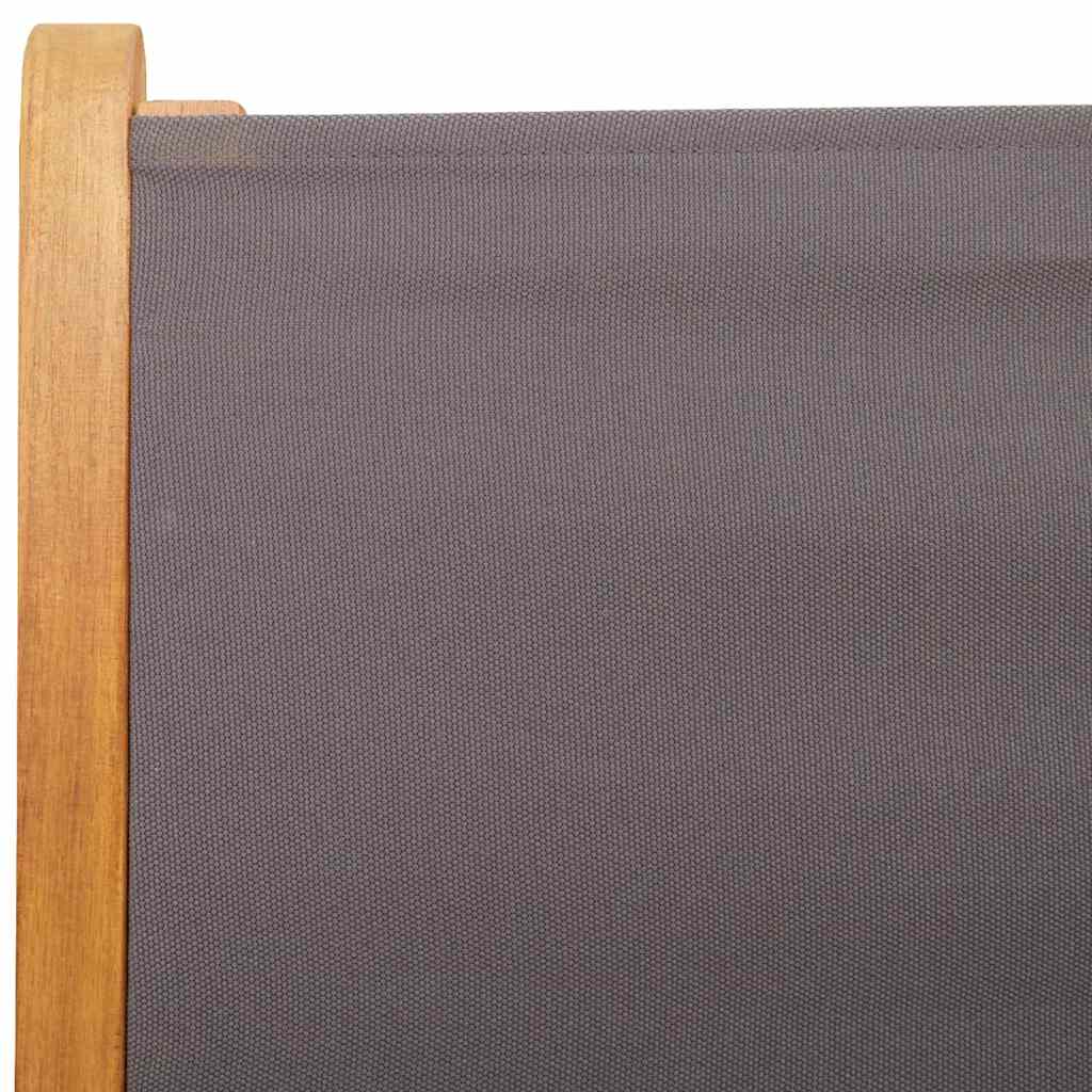 Set Pranzo da Giardino 7 pz Antracite Tessuto e Legno Massello | homemem39