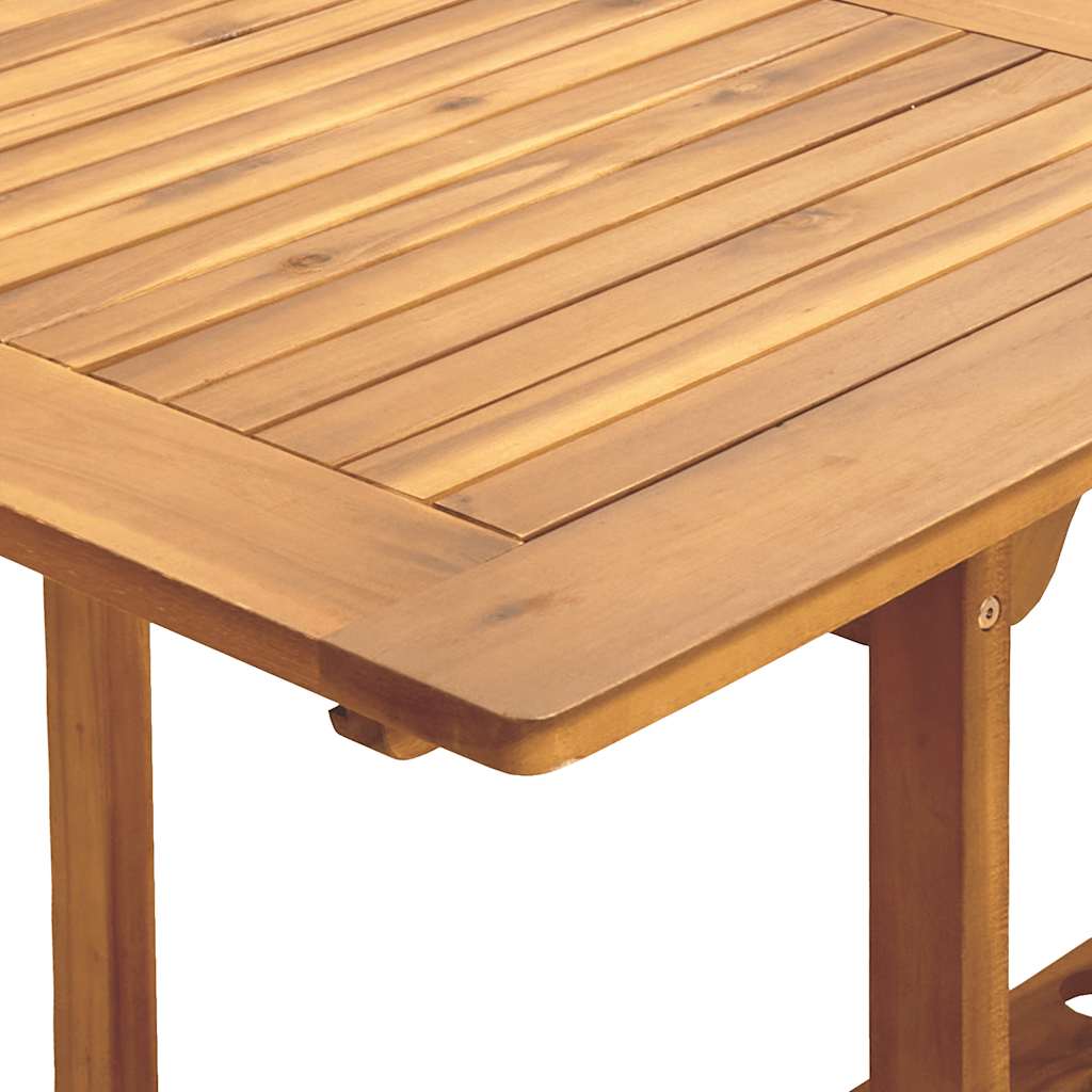 Set Pranzo da Giardino 7 pz Antracite Tessuto e Legno Massello | homemem39
