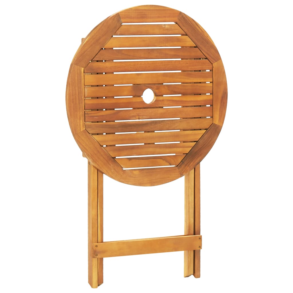Set da Bistrot 3pz Grigio in Polipropilene e Legno Massello | homemem39