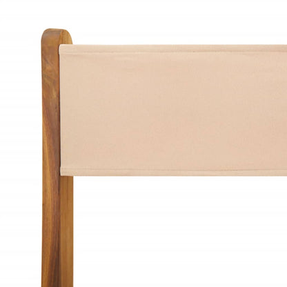 Set da Bistrot 3pz Beige in Tessuto e Legno Massello | homemem39