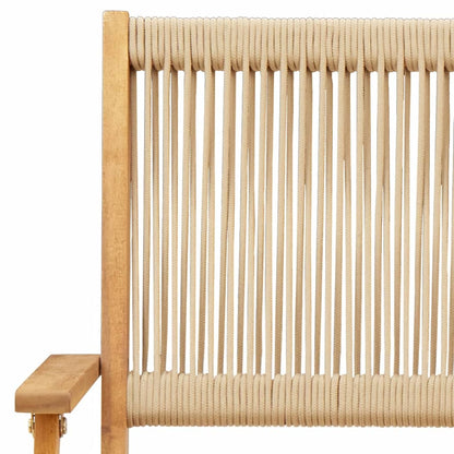 Set da Bistrot 3pz Beige in Polipropilene e Legno Massello | homemem39