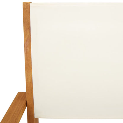 Set da Bistrot 3pz Bianco Crema in Tessuto e Legno Massello | homemem39