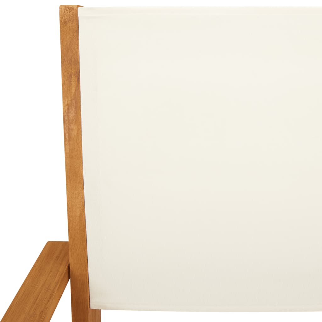 Set da Bistrot 3pz Bianco Crema in Tessuto e Legno Massello | homemem39