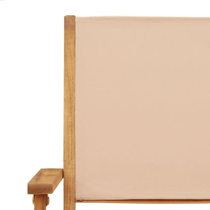 Set da Bistrot 3pz Beige in Tessuto e Legno Massello | homemem39
