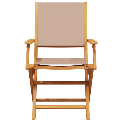 Set da Bistrot 3pz Tortora in Tessuto e Legno Massello | homemem39