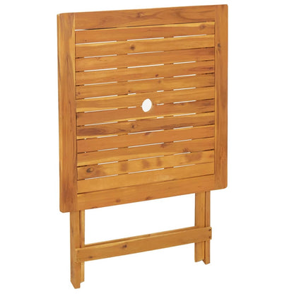 Set da Bistrot 3pz Nero in Polipropilene e Legno Massello - homemem39