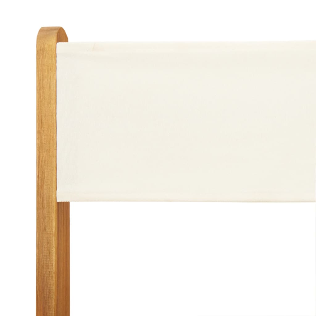 Set da Bistrot 3pz Bianco Crema in Tessuto e Legno Massello | homemem39