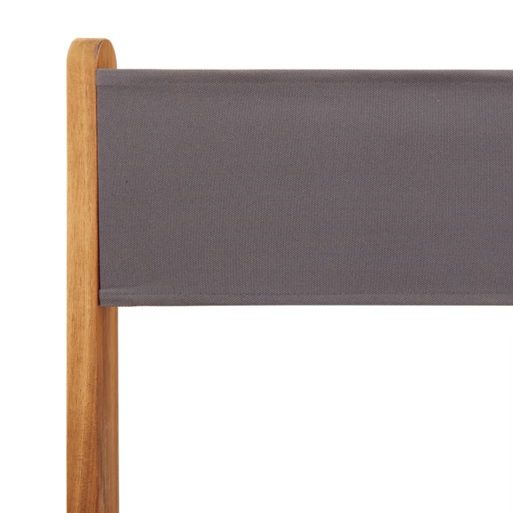 Set da Bistrot 3pz Antracite in Tessuto e Legno Massello | homemem39