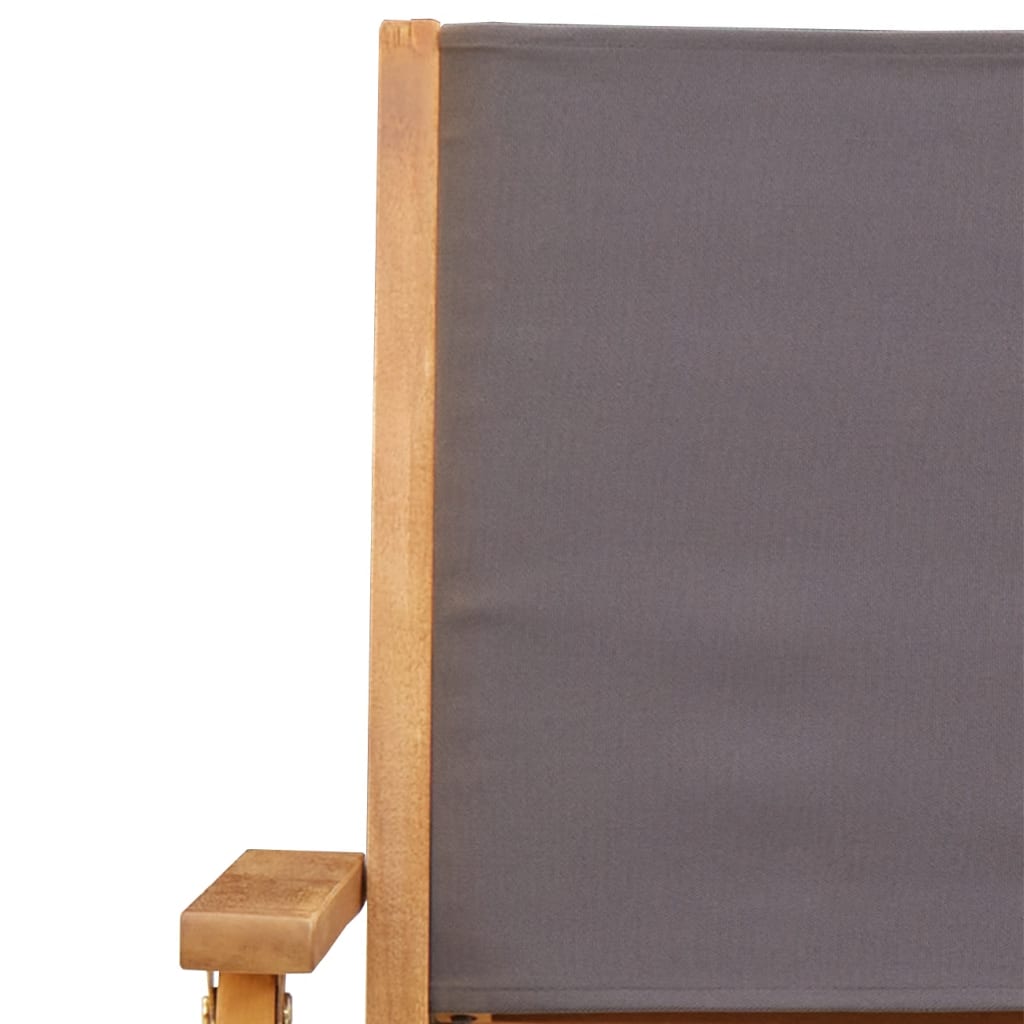 Set da Bistrot 3pz Antracite in Tessuto e Legno Massello - homemem39