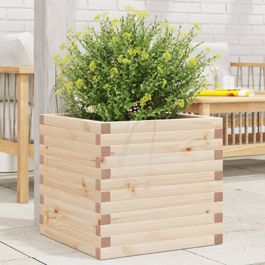 Garden Planter 50x50x46 cm in Solid Pine Wood