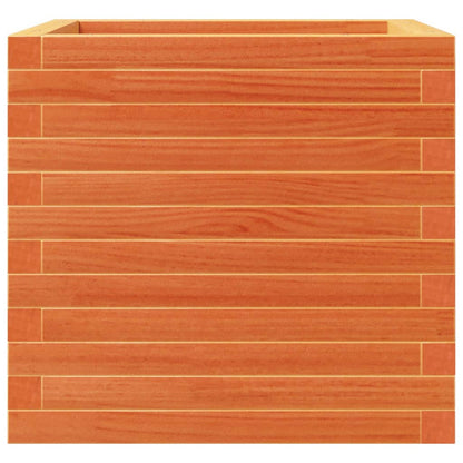 Fioriera Giardino Marrone Cera 50x50x46 cm Legno Massello Pino - homemem39