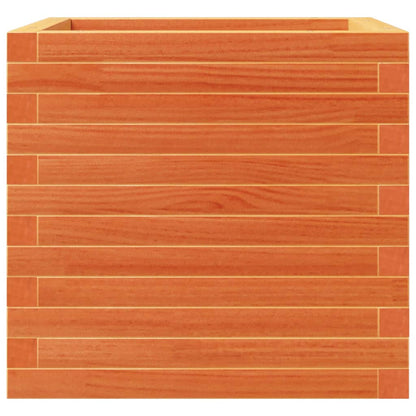 Fioriera Giardino Marrone Cera 50x50x46 cm Legno Massello Pino - homemem39