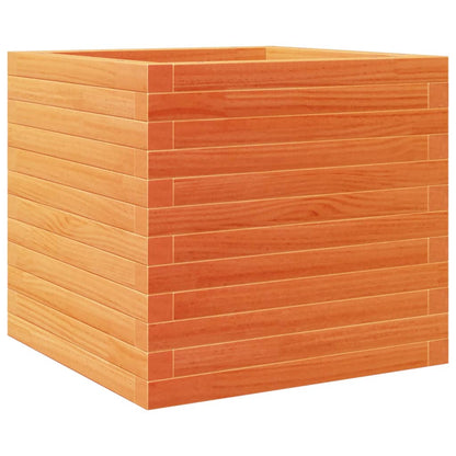 Fioriera Giardino Marrone Cera 50x50x46 cm Legno Massello Pino - homemem39