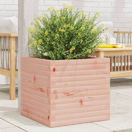 Garden planter 50x50x46 cm in solid Douglas wood