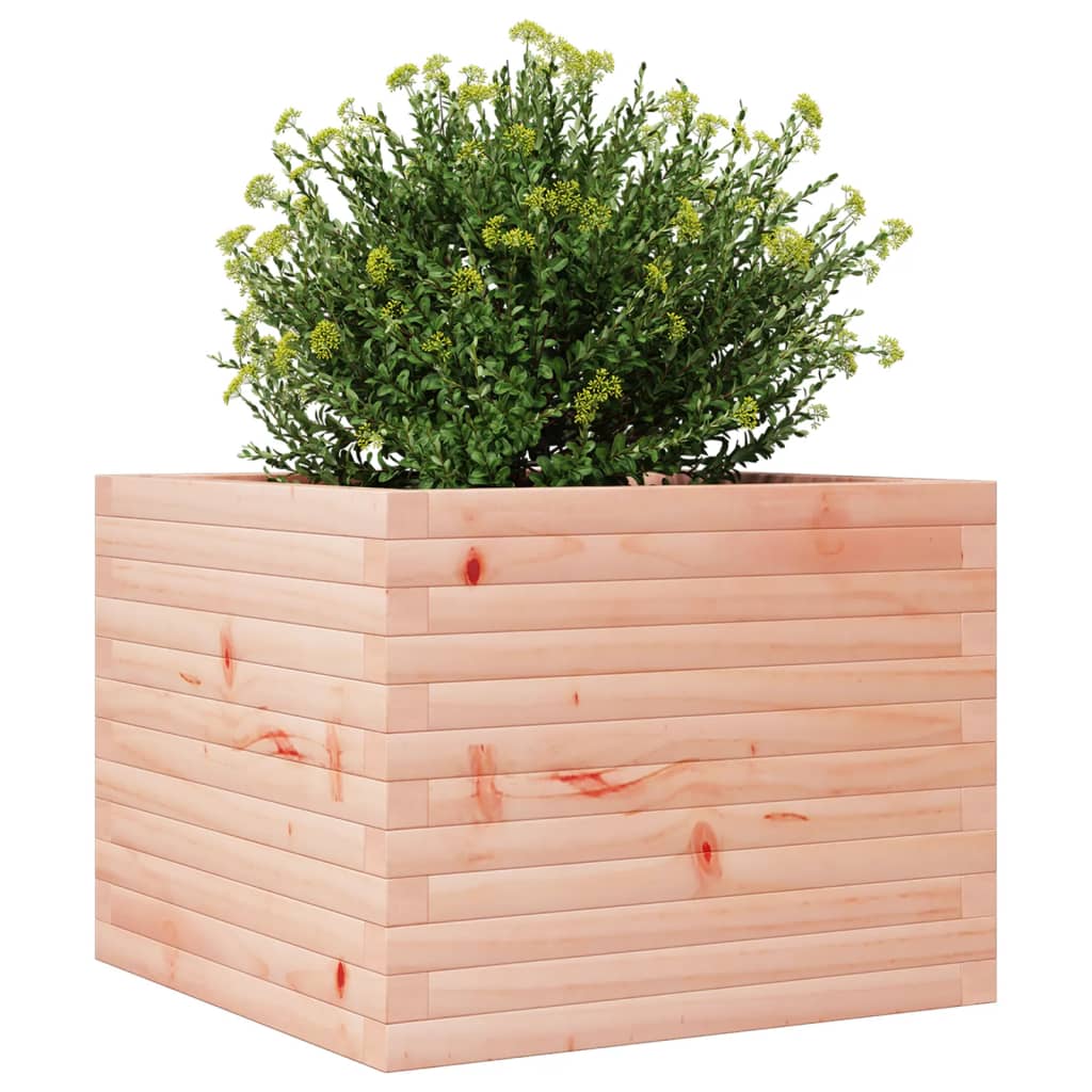 Garden planter 60x60x46 cm in solid Douglas wood