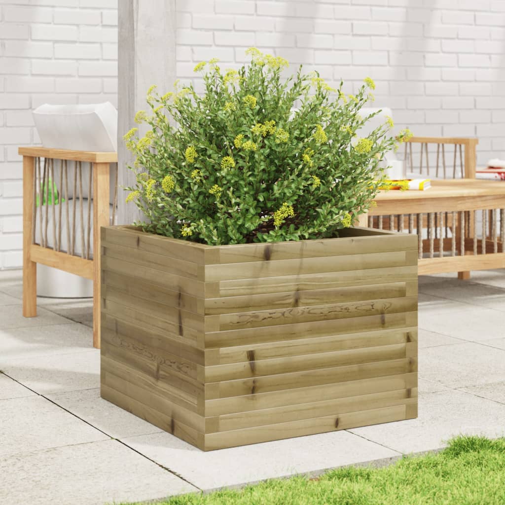 Garden Planter 60x60x46 cm in Impregnated Pine Wood