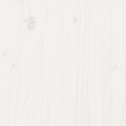 Fioriera da Giardino Bianca 70x70x46 cm Legno Massello di Pino - homemem39