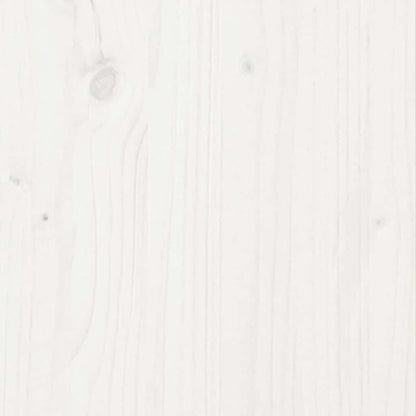 Fioriera da Giardino Bianca 80x80x46 cm Legno Massello di Pino