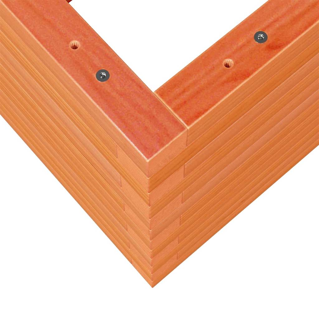 Fioriera Giardino Marrone Cera 80x80x46 cm Legno Massello Pino - homemem39