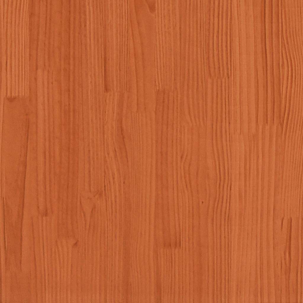 Fioriera Giardino Marrone Cera 80x80x46 cm Legno Massello Pino