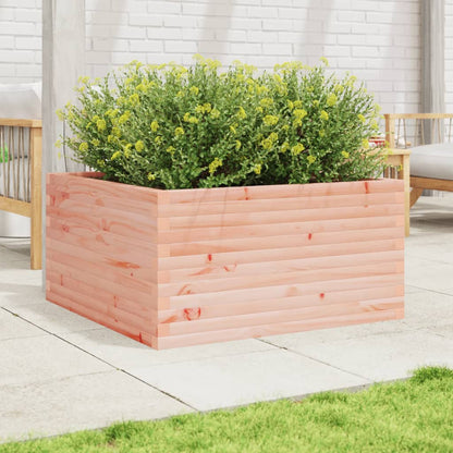 Garden planter 90x90x46 cm in solid Douglas wood