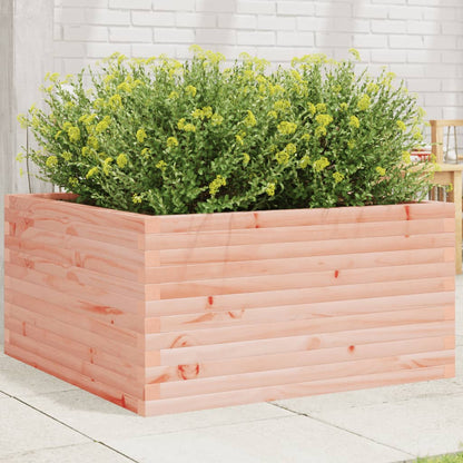 Garden planter 90x90x46 cm in solid Douglas wood