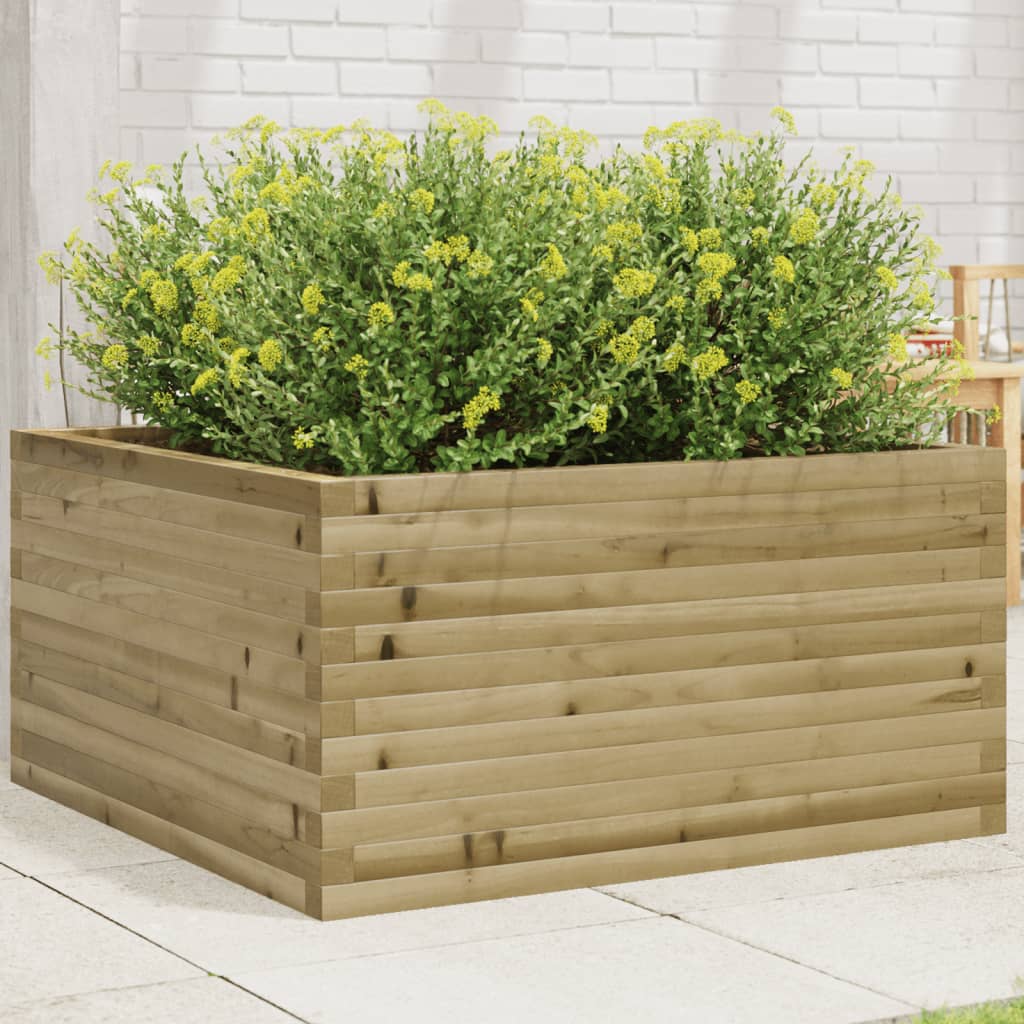 Fioriera da Giardino 90x90x46 cm in Legno di Pino Impregnato