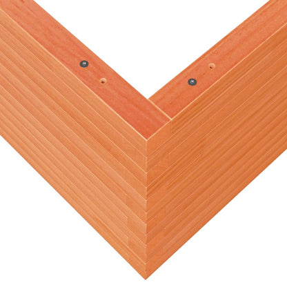 Fioriera Giardino Marrone Cera 110x110x46cm Legno Massello Pino