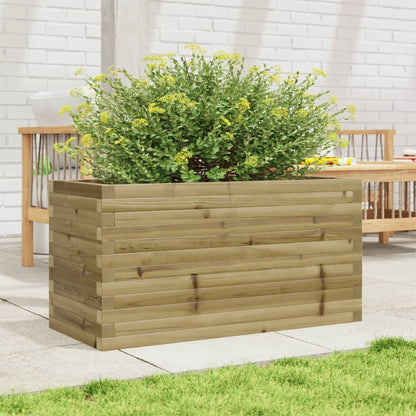 Fioriera da Giardino 90x40x46 cm in Legno di Pino Impregnato - homemem39