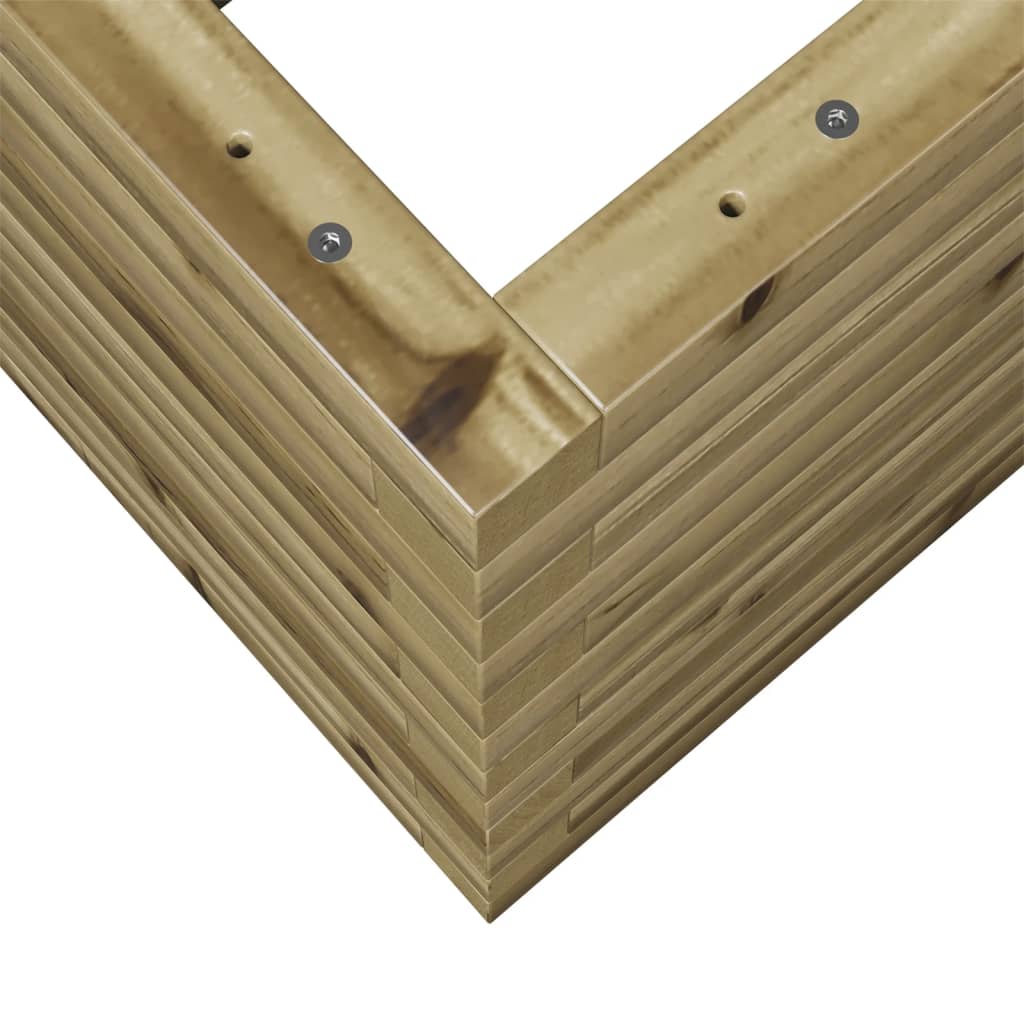 Fioriera da Giardino 90x40x46 cm in Legno di Pino Impregnato - homemem39