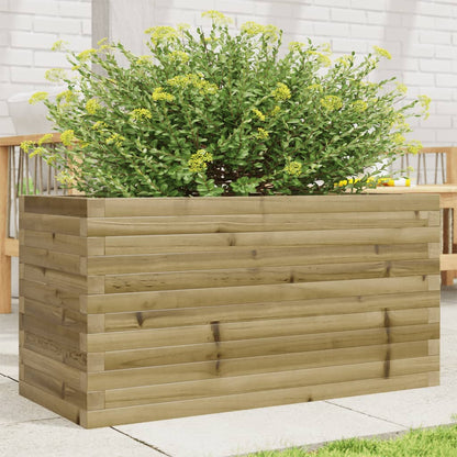 Fioriera da Giardino 90x40x46 cm in Legno di Pino Impregnato - homemem39