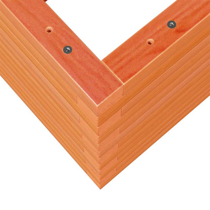 Fioriera Giardino Marrone Cera 110x40x46 cm Legno Massello Pino