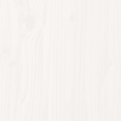 Fioriera da Giardino Bianca 110x60x46 cm Legno Massello di Pino