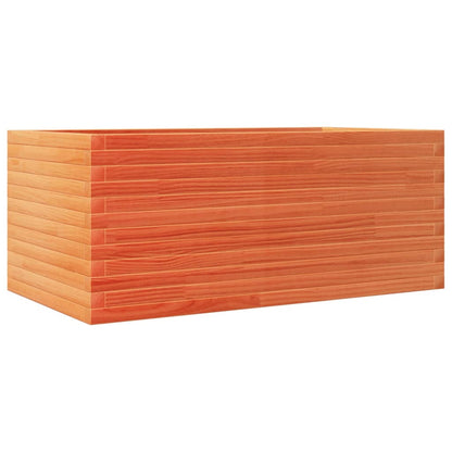 Fioriera Giardino Marrone Cera 110x60x46 cm Legno Massello Pino