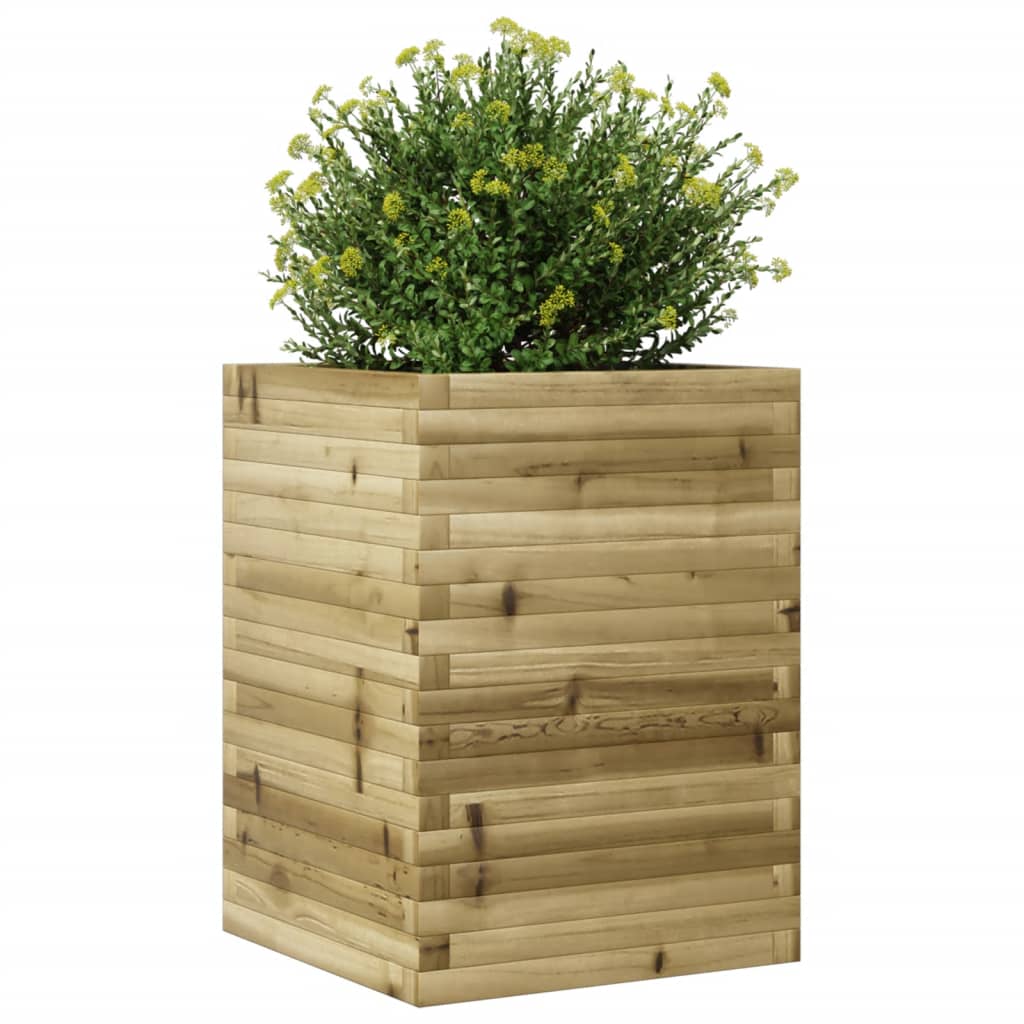 Fioriera da Giardino 50x50x68,5 cm in Legno di Pino Impregnato