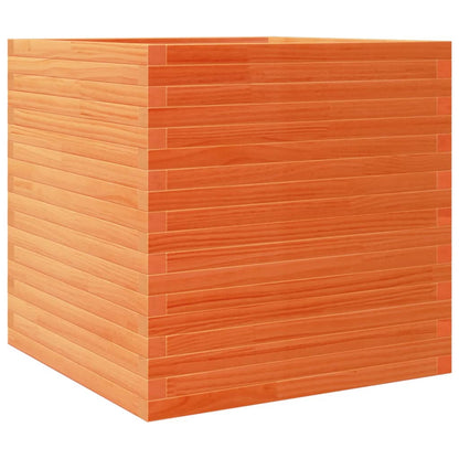 Fioriera Giardino Marrone Cera 70x70x68,5cm Legno Massello Pino