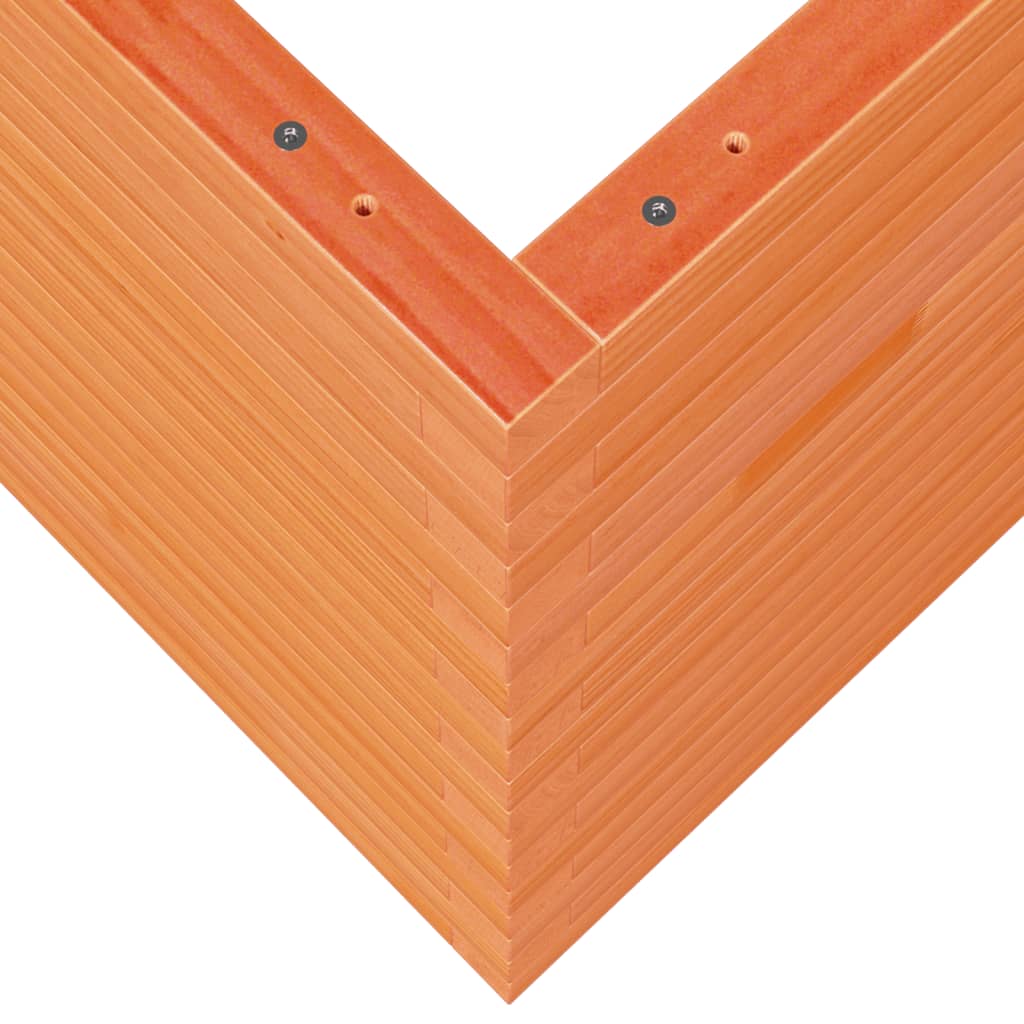 Fioriera Giardino Marrone Cera 70x70x68,5cm Legno Massello Pino