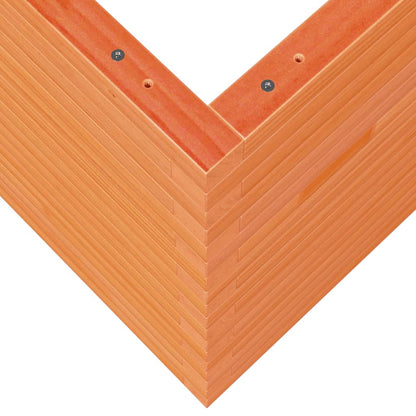 Fioriera Giardino Marrone Cera 70x70x68,5cm Legno Massello Pino - homemem39